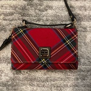 Dooney & Bourke red plaid cross body.